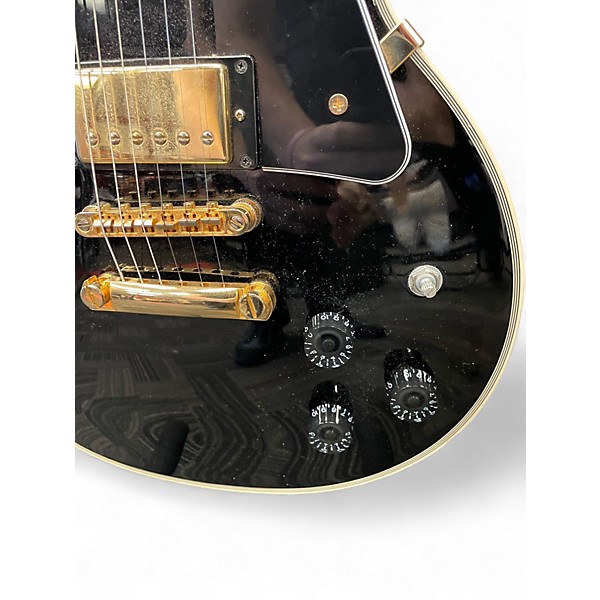 Used Epiphone Les Paul Custom Black Solid Body Electric Guitar