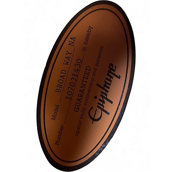 Used Epiphone Broadway Natural Hollow Body Electric Guitar