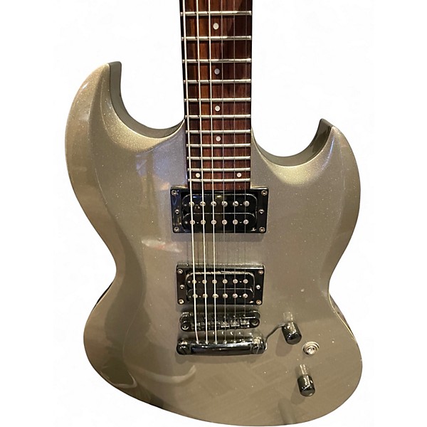 Used ESP LTD Viper 50 Metallic Silver Solid Body Electric Guitar