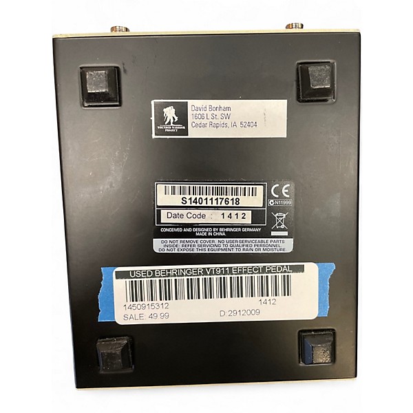 Used Behringer VT911 Effect Pedal