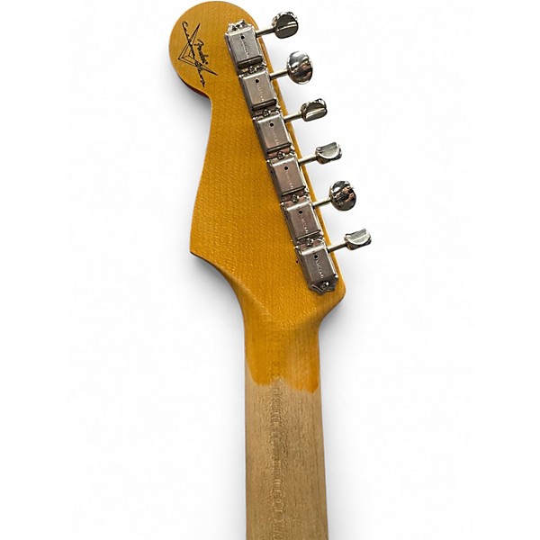 Used Fender 1963 Aged Custom Shop Journeyman Stratocaster Aged Relic Oly Olympic White Solid Body Electric Guitar