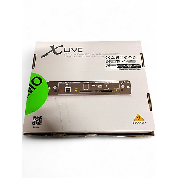 Used Behringer X Live Expansion Card Audio Interface