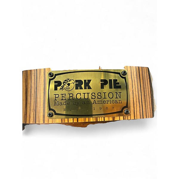 Used Pork Pie 13X7 Exotic Rosewood Zebrawood Natural Drum