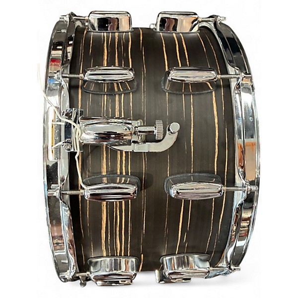 Used Barton Drums 8X14 Beech Ebony Natural Drum