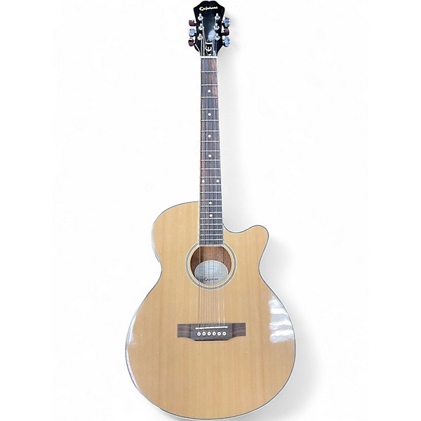 Used Epiphone PR-4E Natural Acoustic Electric Guitar