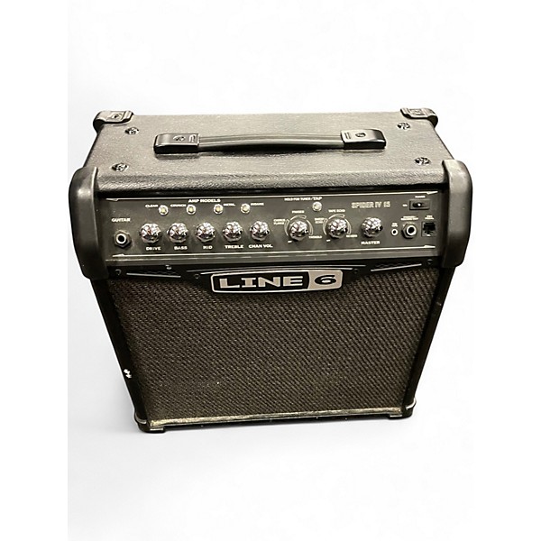 Used Line 6 Spider IV 15W 1X8 Guitar Combo Amp