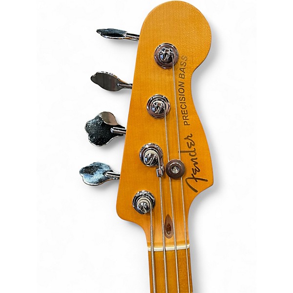 Used 2024 Fender American Ultra II Precision Bass 3 Color Sunburst Electric Bass Guitar
