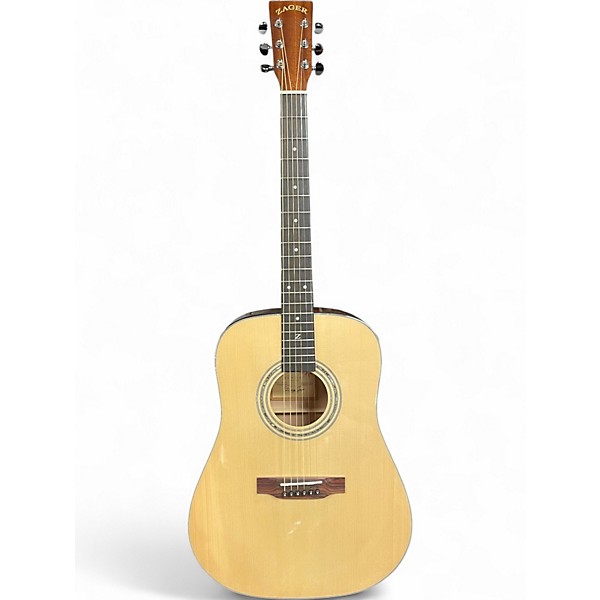 Used Zager ZAD-20E NATURAL Acoustic Electric Guitar