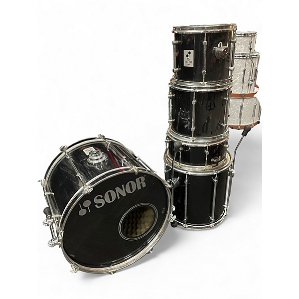 Used SONOR 5 Piece Force 2000 BLACK Drum Kit