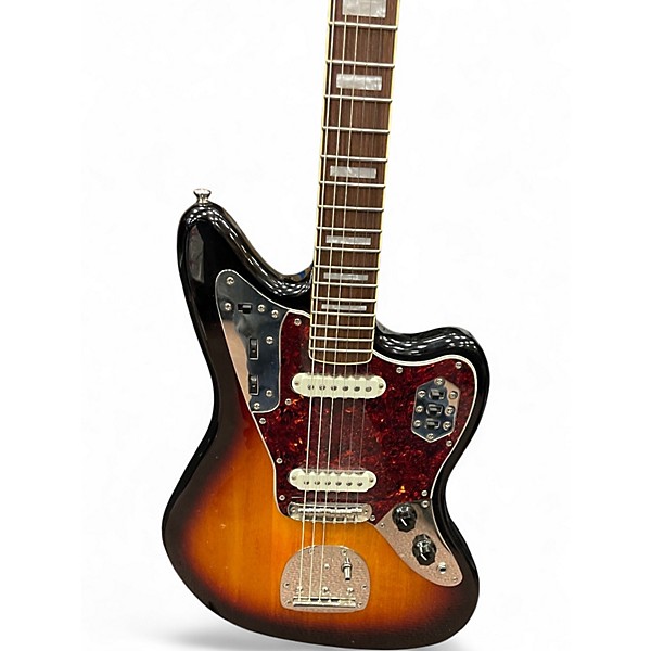Used Squier classic vibe 70s jaguar sunburst Solid Body Electric Guitar