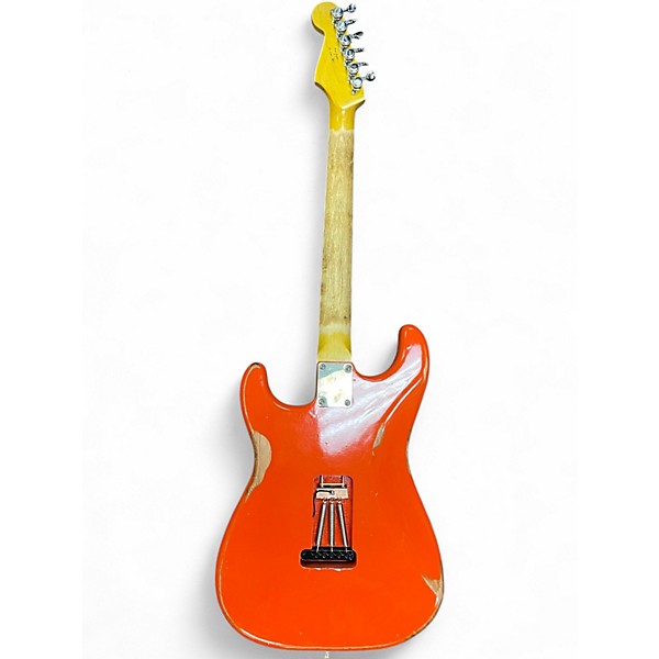 Used Big River ISABELLA STRAT Orange Solid Body Electric Guitar