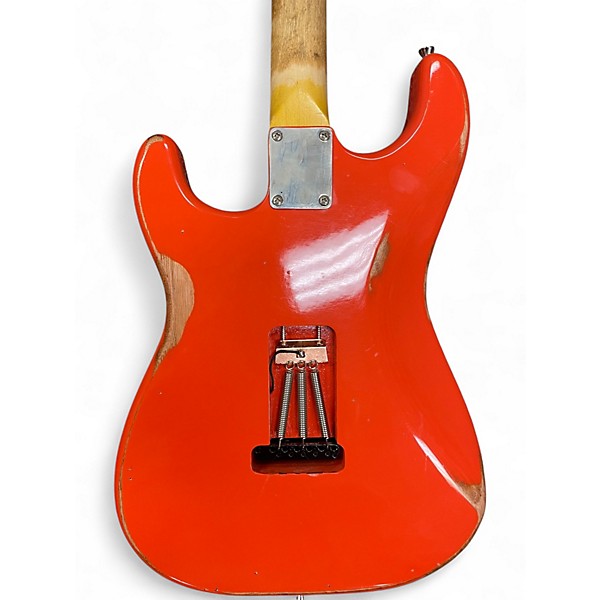 Used Big River ISABELLA STRAT Orange Solid Body Electric Guitar