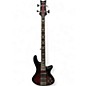 Used Schecter Guitar Research Stiletto Extreme 4 String RED BURST Electric Bass Guitar thumbnail