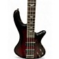 Used Schecter Guitar Research Stiletto Extreme 4 String RED BURST Electric Bass Guitar