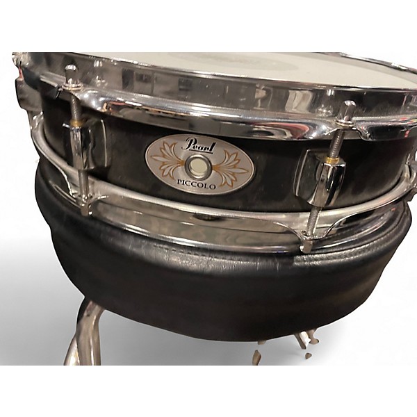 Used Pearl 13X3 PICCOLO SNARE Black Drum