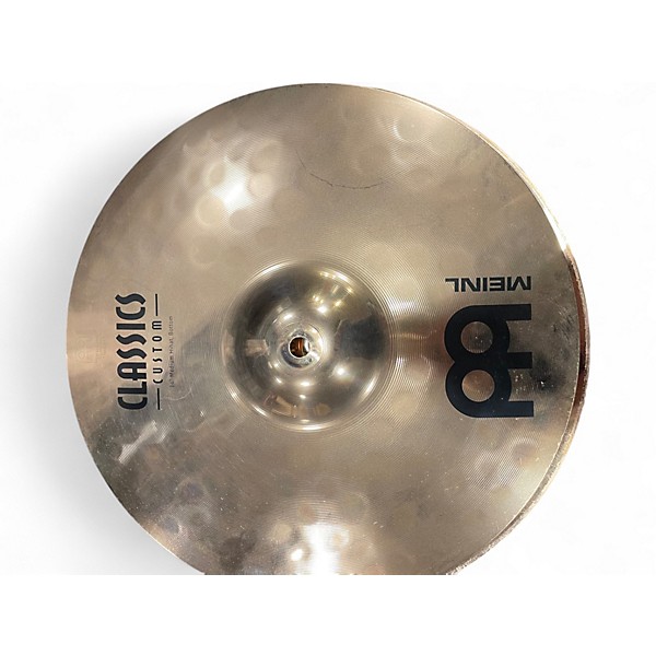 Used MEINL 14in Classic Custom Medium Hi Hat Pair Cymbal