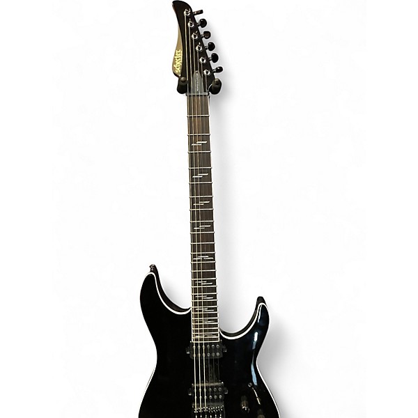 Used Schecter Guitar Research reaper-6 custom Black Solid Body Electric Guitar