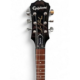 Used Epiphone Les Paul Special II Transparent Black Solid Body Electric Guitar