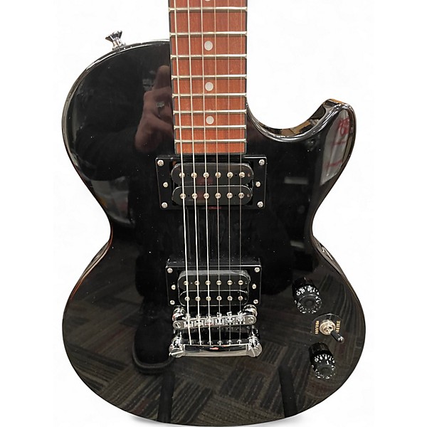 Used Epiphone Les Paul Special II Transparent Black Solid Body Electric Guitar