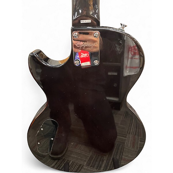 Used Epiphone Les Paul Special II Transparent Black Solid Body Electric Guitar