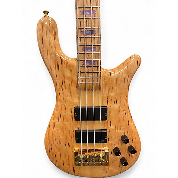 Used Spector NS4 USA 4 String Bark Infused Maple Electric Bass Guitar