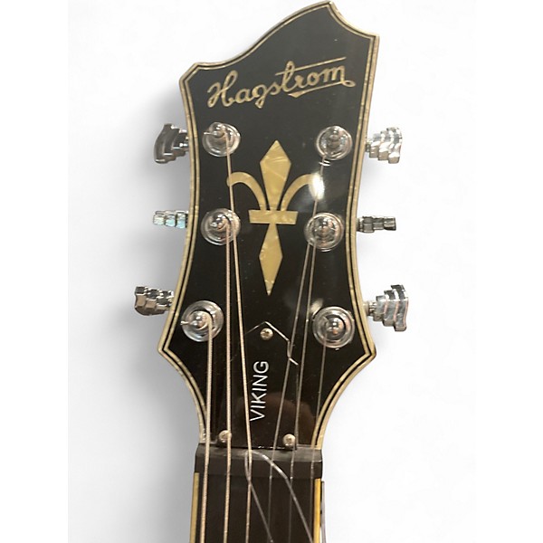 Used Hagstrom VIKING Black Hollow Body Electric Guitar