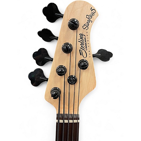 Used Sterling by Music Man Ray5 5 String Matte Black Electric Bass Guitar