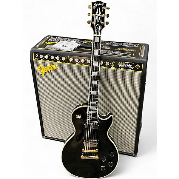 Used Epiphone Inspired By Les Paul Custom Starless and Bible Black Solid Body Electric Guitar