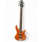 Used Ibanez GSR205 5 String Orange Electric Bass Guitar thumbnail
