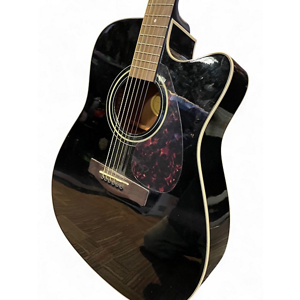 Used Yamaha FX335C Black Acoustic Electric Guitar