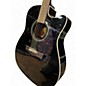 Used Yamaha FX335C Black Acoustic Electric Guitar