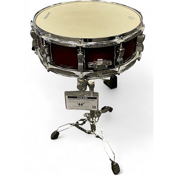 Used Ludwig 14X5 Accent CS Custom Snare Red Sparkle Drum