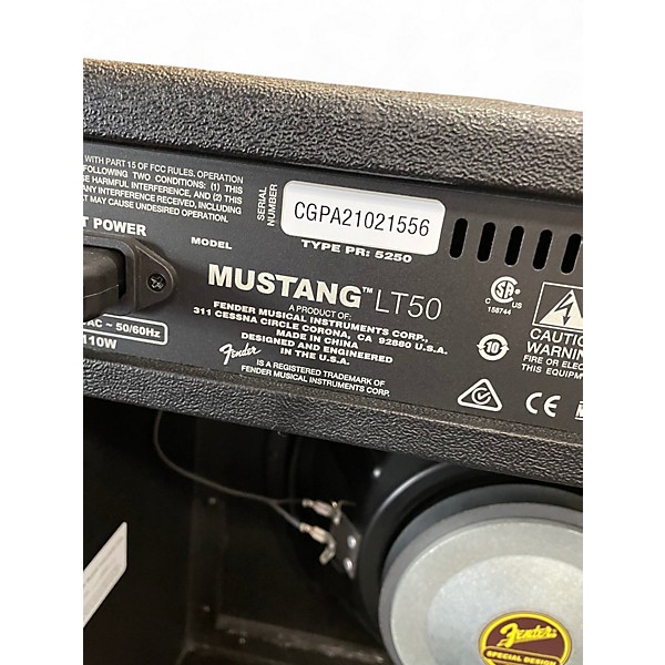 Used Fender Mustang LT50 50W 1x12 Guitar Combo Amp