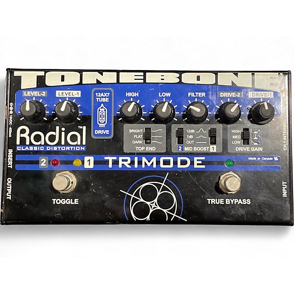 Used Radial Engineering Trimod 2Ch Tonebone Classic Distortion Effect Pedal