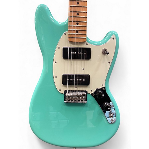 Used Fender MUSTANG P90 BLUE Solid Body Electric Guitar