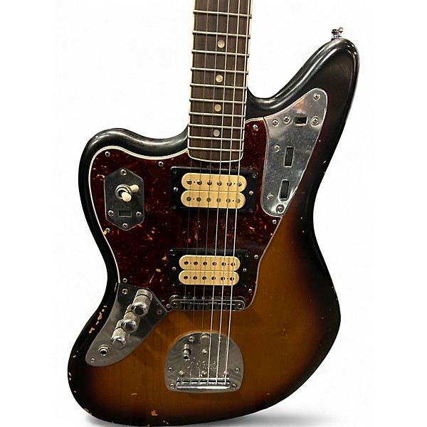 Used 2014 Fender Kurt Cobain Signature Jaguar Left Handed 2 Color Sunburst Electric Guitar