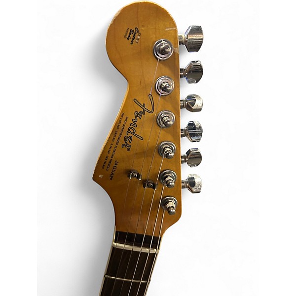 Used 2014 Fender Kurt Cobain Signature Jaguar Left Handed 2 Color Sunburst Electric Guitar