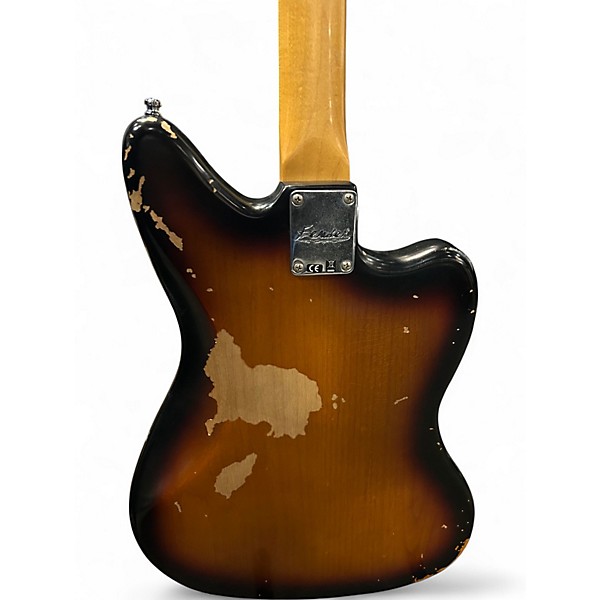 Used 2014 Fender Kurt Cobain Signature Jaguar Left Handed 2 Color Sunburst Electric Guitar