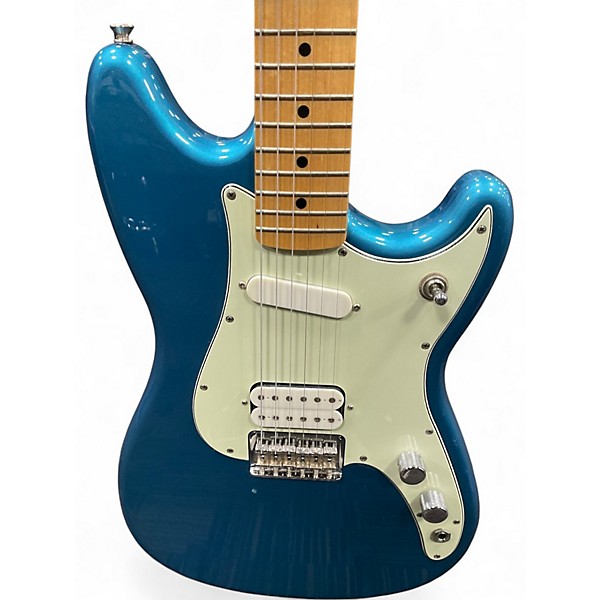 Used Fender Duo Sonic HS Blue Solid Body Electric Guitar