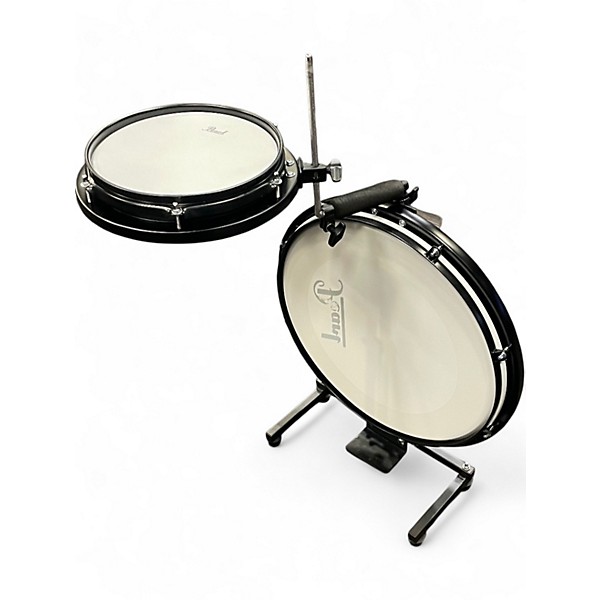 Used Pearl 2 Piece Rhythm Traveler Compact Black Drum Kit
