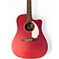 Used Fender Redondo Candy Apple Red Acoustic Electric Guitar