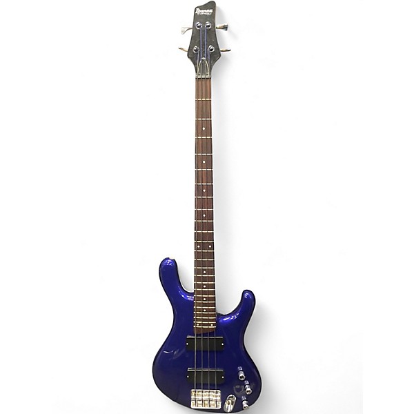 Used Ibanez EDB300 Blue Electric Bass Guitar