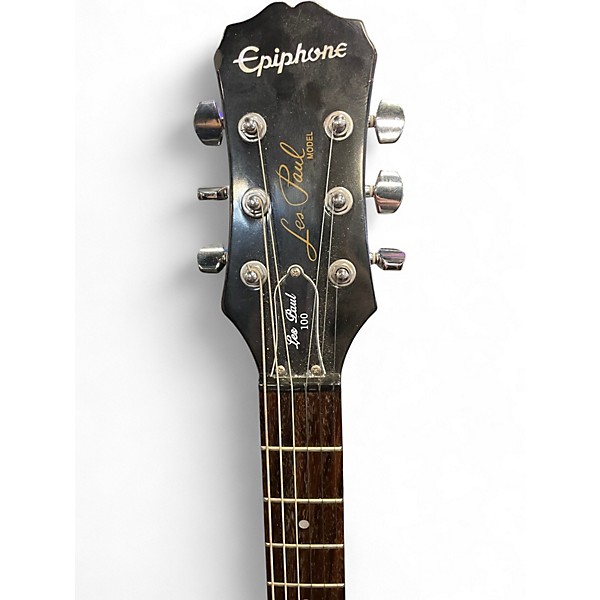 Used Epiphone Les Paul 100 Bolt On 2 Tone Sunburst Solid Body Electric Guitar