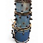 Used Crush Drums & Percussion 3 Piece Chameleon Ash Light Blue Sparkle Drum Kit thumbnail