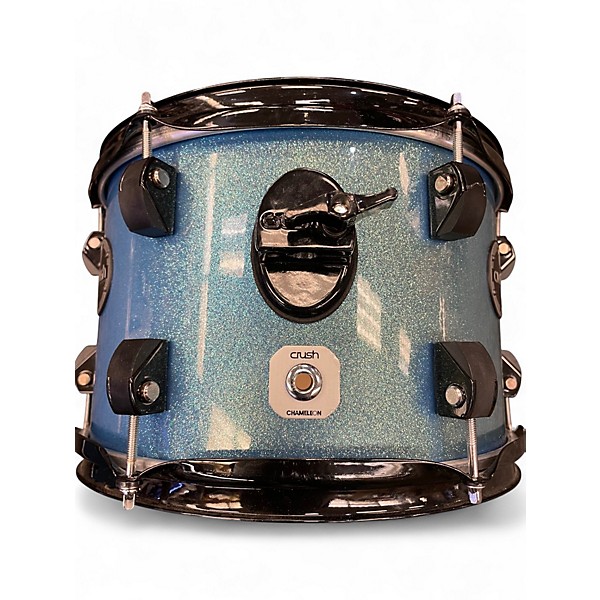 Used Crush Drums & Percussion 3 Piece Chameleon Ash Light Blue Sparkle Drum Kit