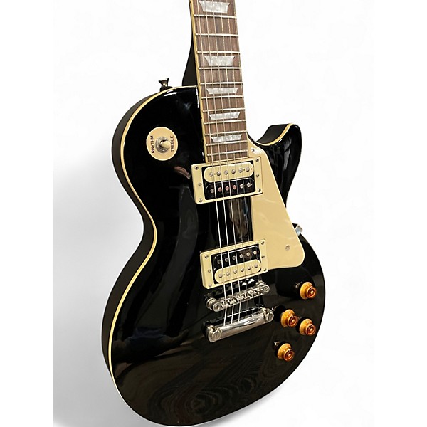 Used Epiphone Les Paul Traditional Pro Black Solid Body Electric Guitar