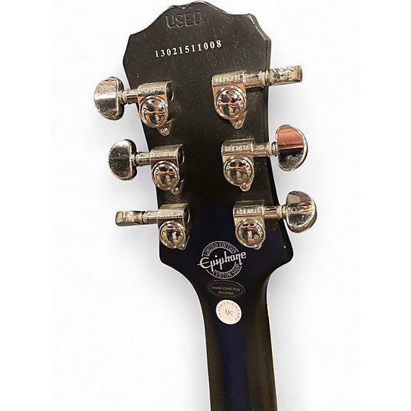 Used Epiphone Les Paul Traditional Pro Black Solid Body Electric Guitar