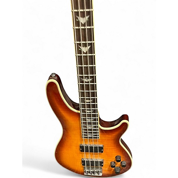 Used Schecter Guitar Research Omen Extreme 4 String 2 Color Sunburst Electric Bass Guitar