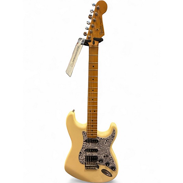 Used 2004 Fender Standard Stratocaster HSS Olympic White Solid Body Electric Guitar