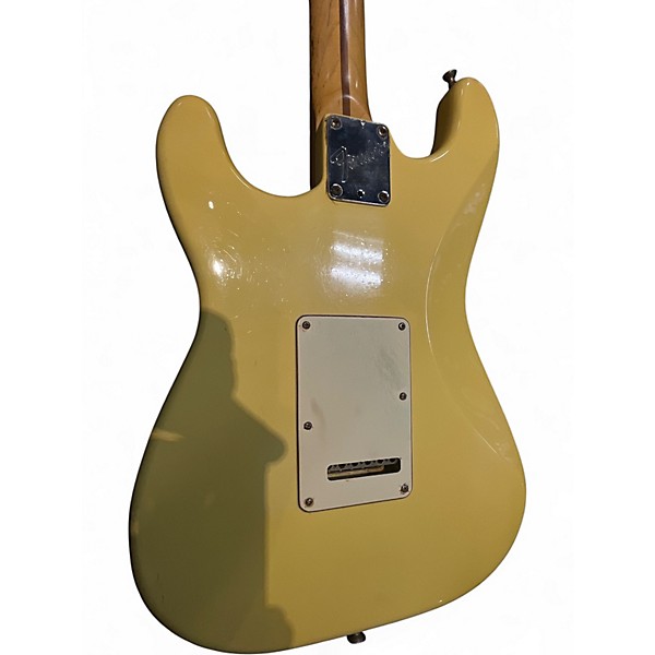 Vintage 1988 Fender STRATOCASTER PLUS DELUXE Vintage Yellow Solid Body Electric Guitar